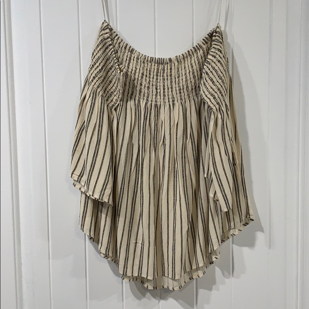 Cream Billabong Strapless Top